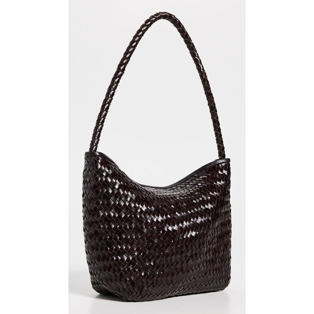 5008 Woven Shoulder Bag, Coffee Bean, One Size - Picture 3 of 5